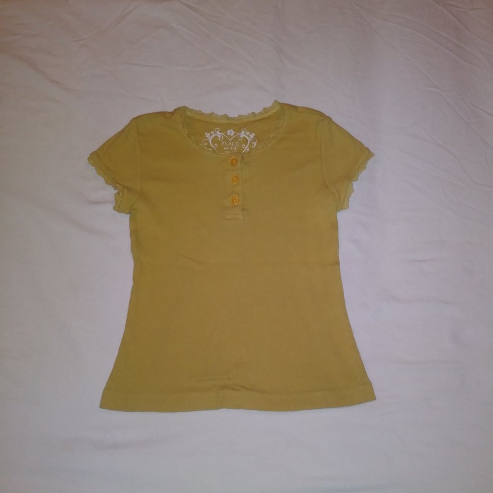 A Childrens Place Yellow Top  7/8   So Cute !!